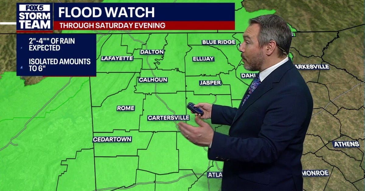 Heavy rain, severe storms sweep through North Georgia Saturday