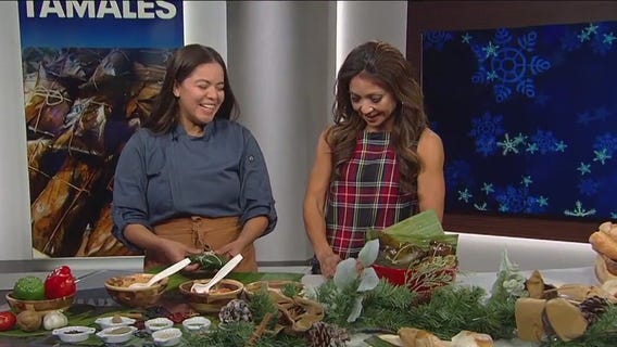 Making Salvadoran tamales for the holidays