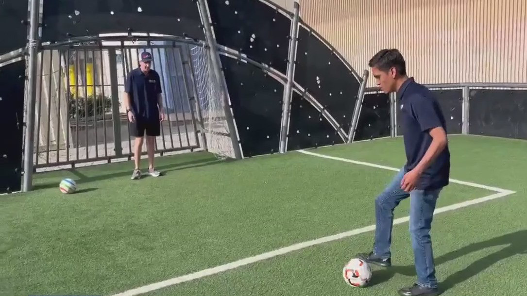 PlayLA soccer clinic for visually impaired athletes