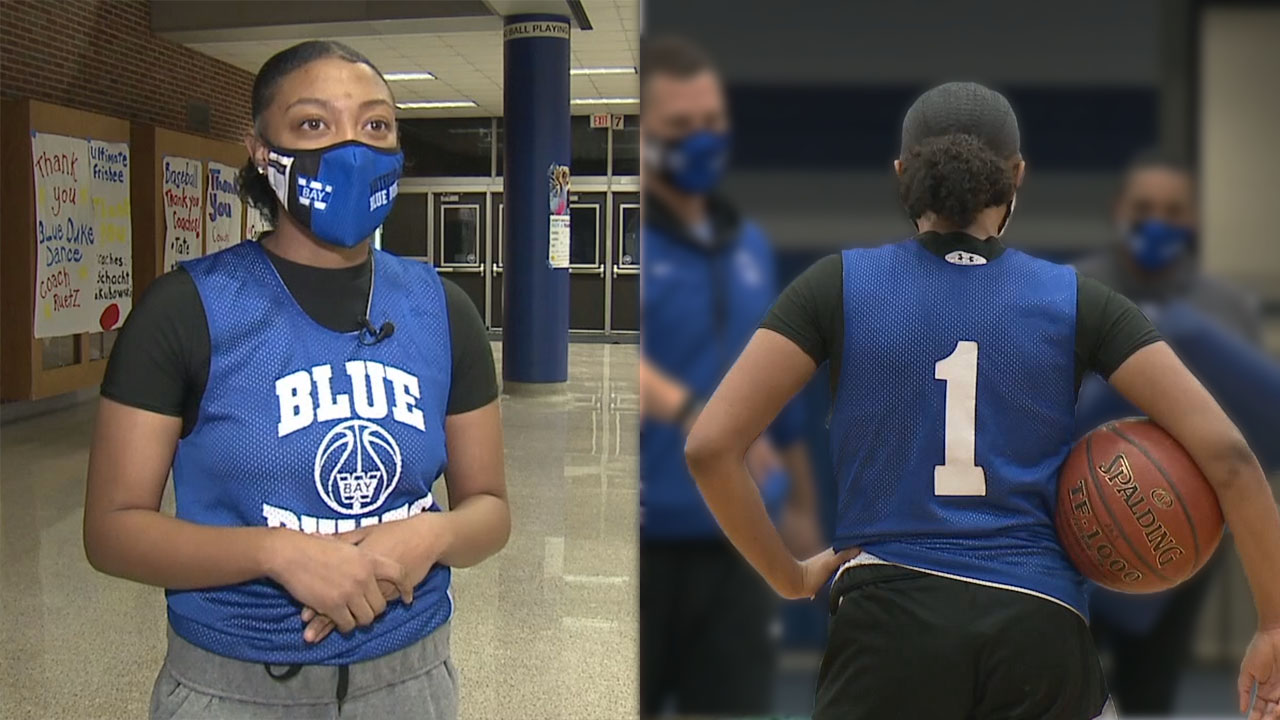 Teen finds relief on court, leads on and off it