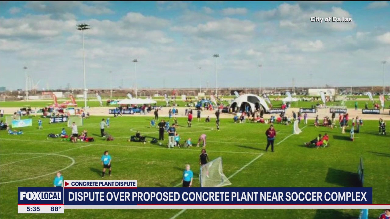 Dispute on proposed concrete plant near soccer complex