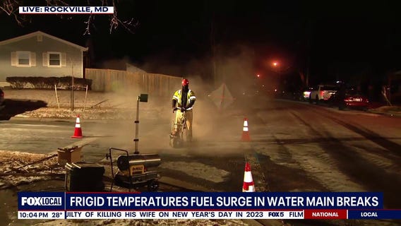 Bitter cold causes water main breaks throughout region