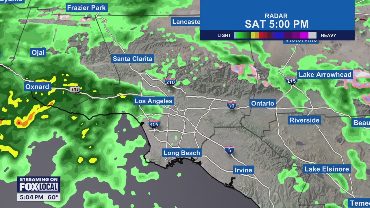 Atmospheric River: Saturday evening forecast