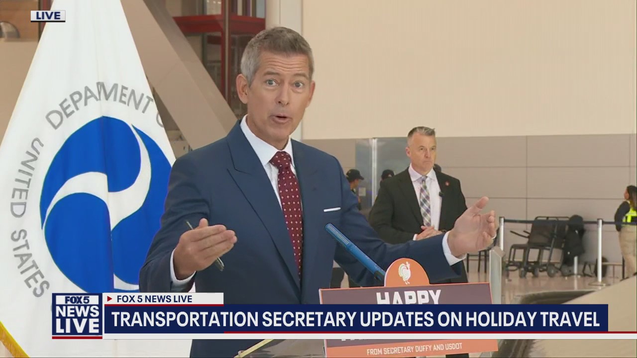 Secretary of Transportation Sean Duffy gives holiday travel update