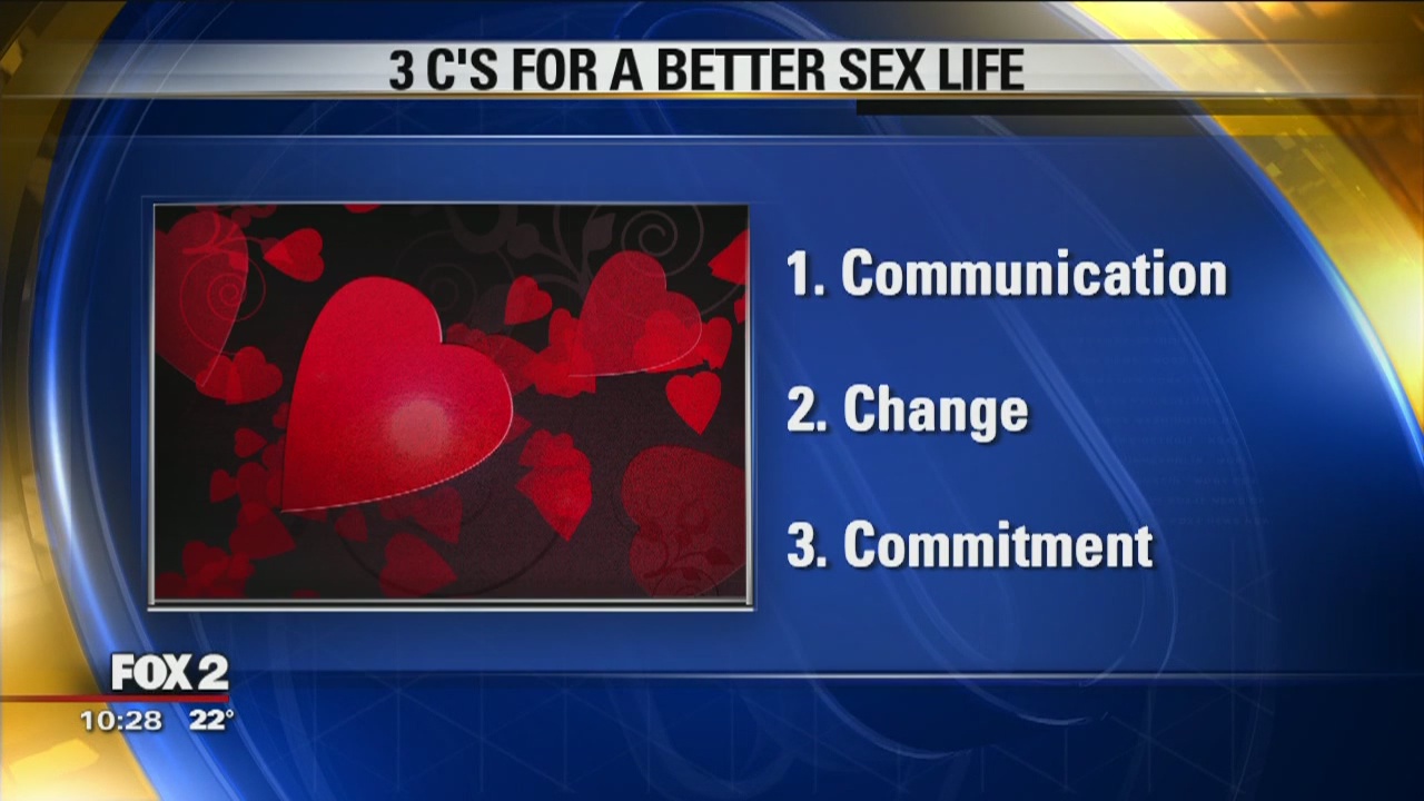 Focus on the 3 C's for a better sex life