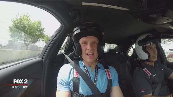 Alan Longstreet takes hot lap around Belle Isle Grand Prix