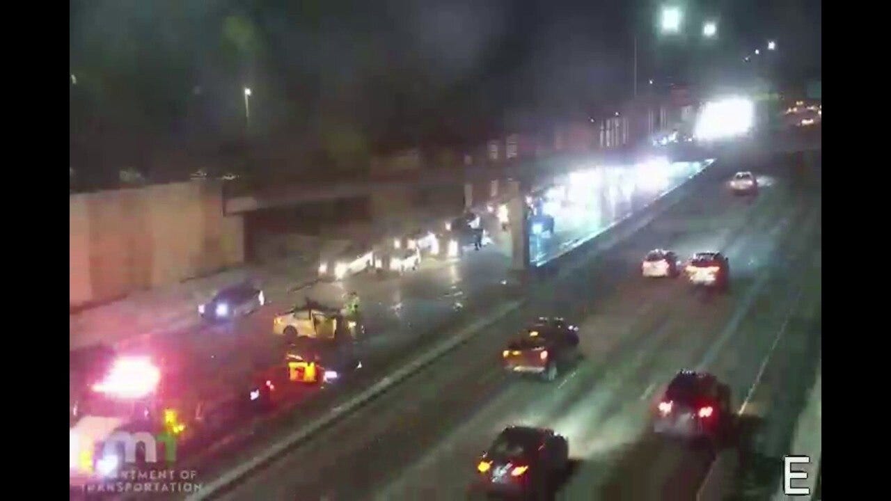 Driver crashes into MN State Patrol squad car [RAW]