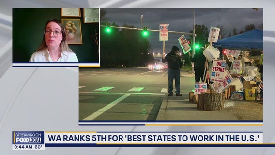 WA ranks 5th 'Best States to work in the U.S.'