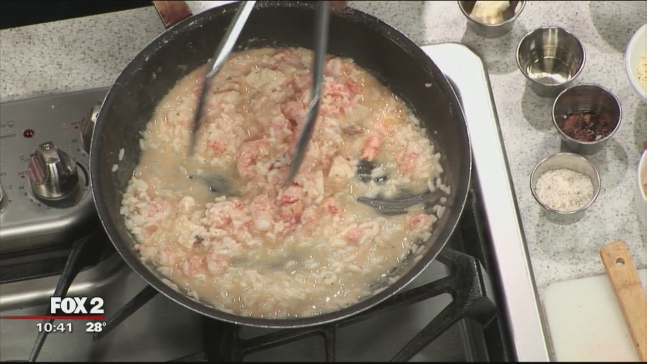 Seafood risotto from The Motown Bistro