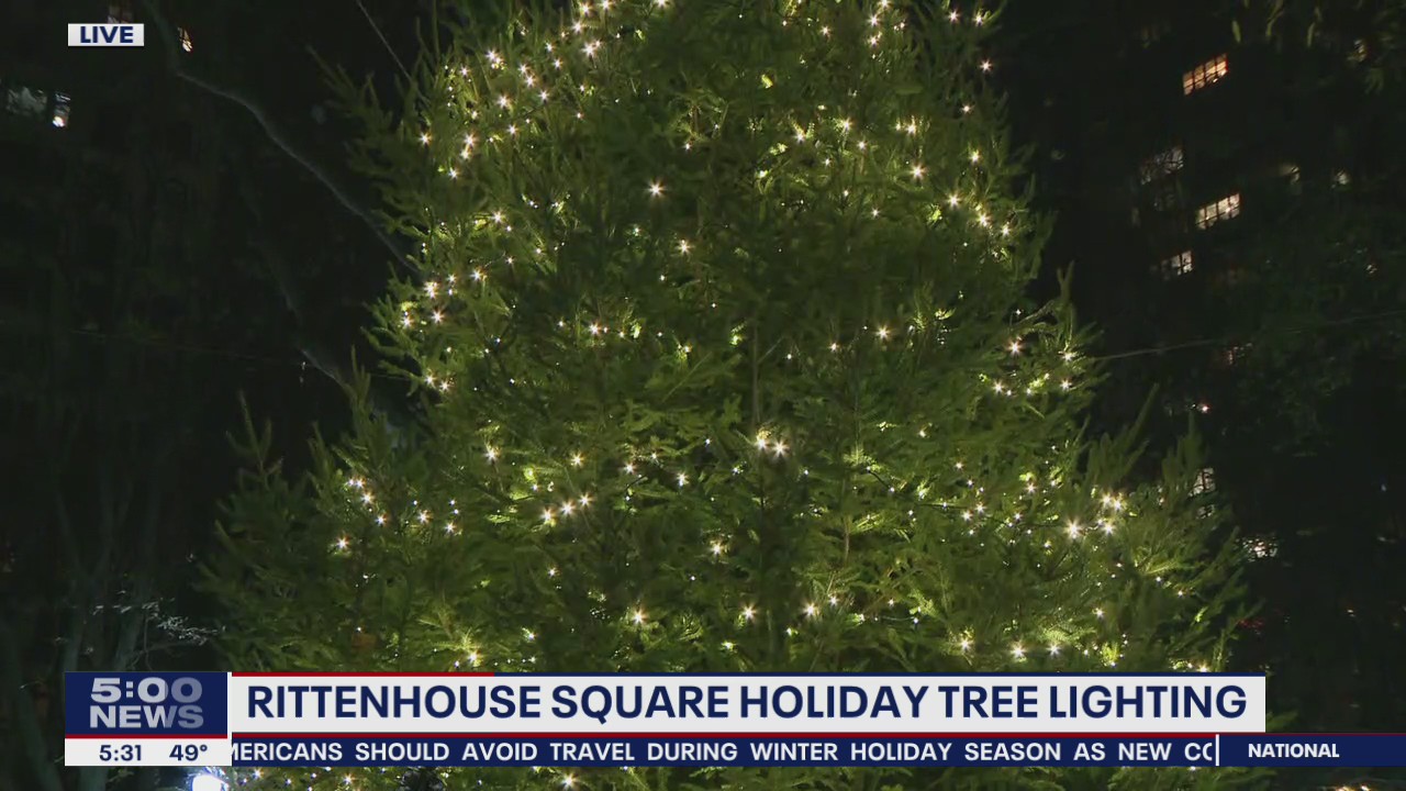 Rittenhouse Square Christmas tree lighting