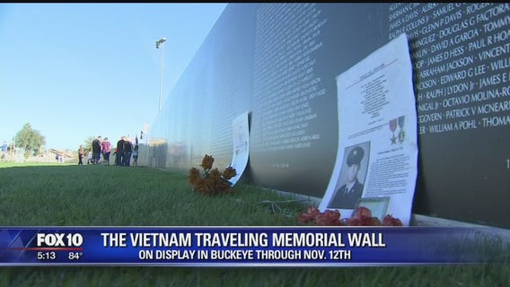 Traveling Vietnam Wall on display in Buckeye