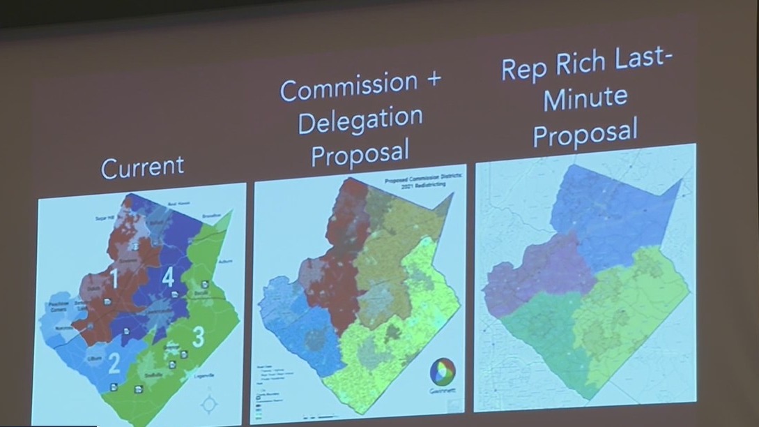 Georgia lawmakers approve map redrawing Gwinnett County commission ...