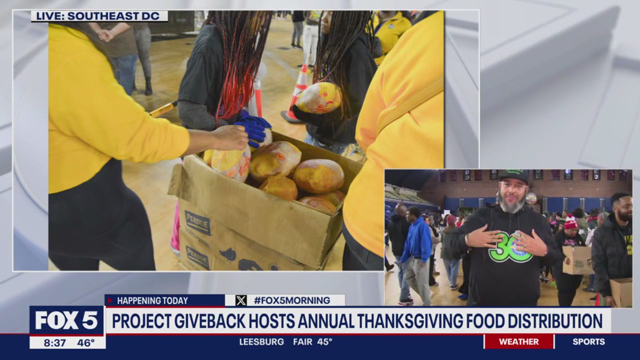 Project GiveBack and UPS delivers Thanksgiving across DMV | FOX 5 DC