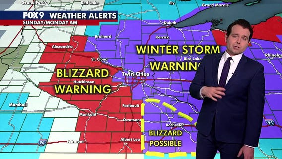 MN weather: Latest on Sunday's expected snowstorm
