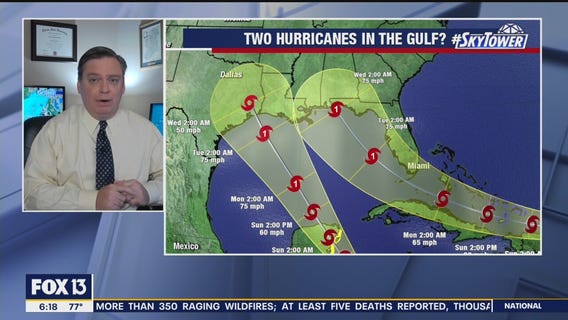 What happens if there are two hurricanes in the Gulf?