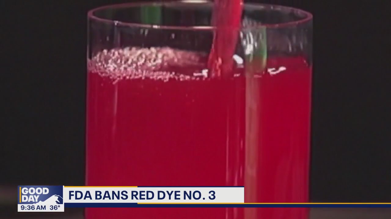 FDA bans Red Dye No. 3