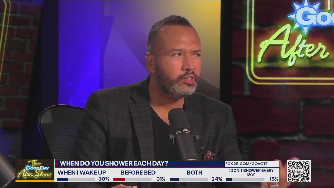 When do you shower each day?