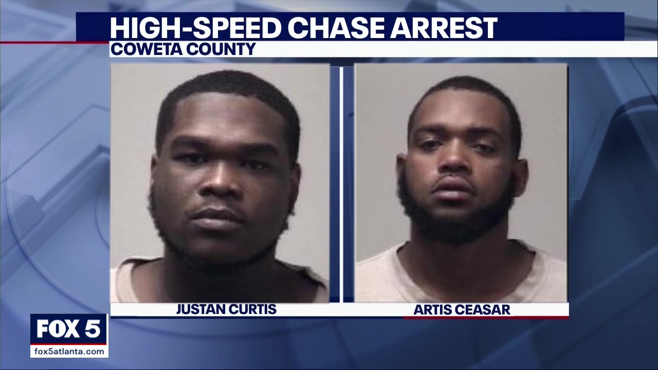 Rush-hour high speed chase leads to the arrest of two men in Coweta ...