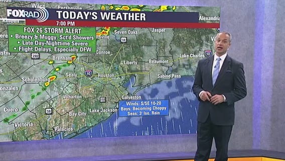 Houston weather: Muggy, isolated showers for Monday