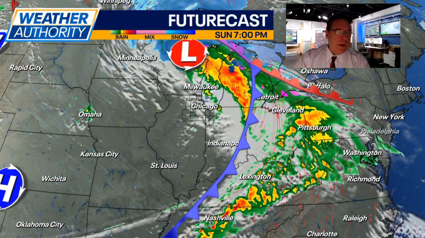 Chicago Weather: Wind advisory, more rain for Sunday afternoon