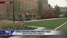Little Caesars Arena ribbon cutting ceremony today