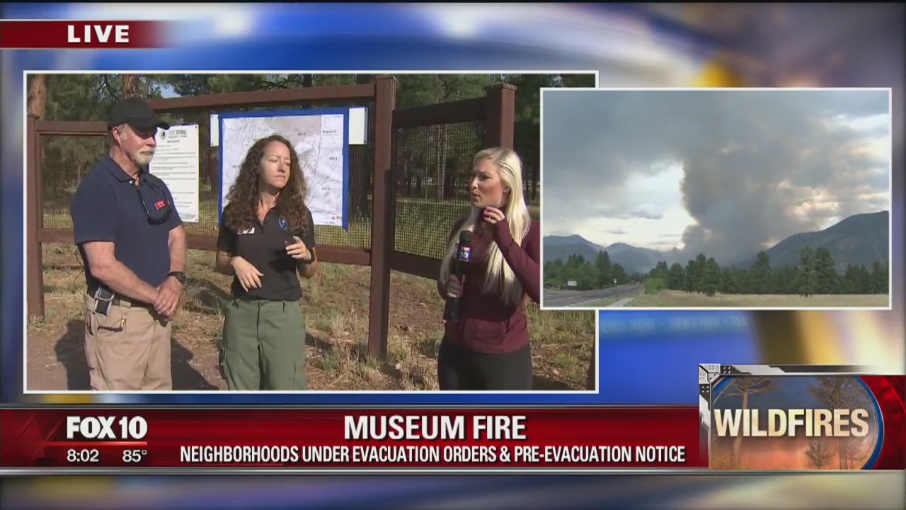 Museum Fire continues to grow north of Flagstaff; evacuation ordered