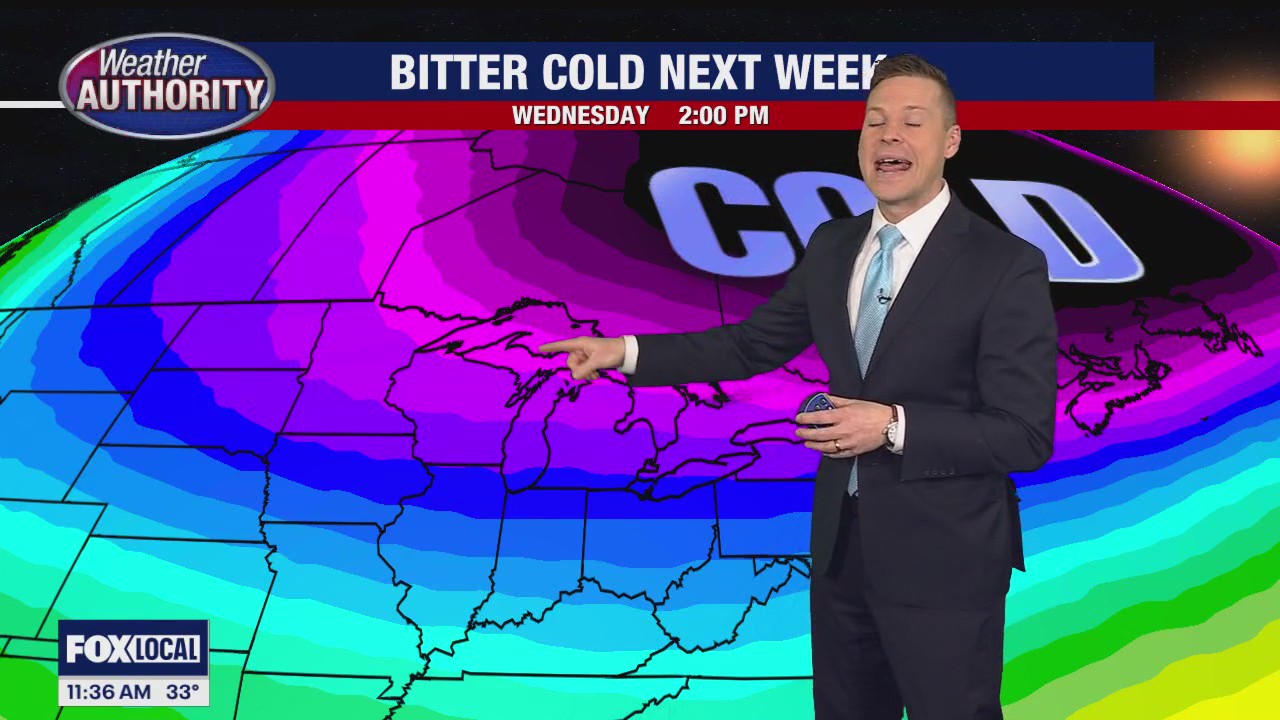 Some Saturday morning snow, then ice, then COLD