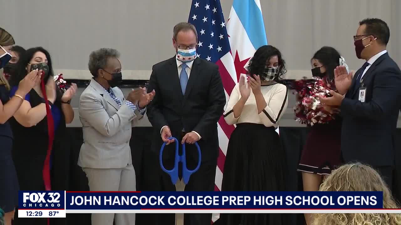 John Hancock College Prep High School holds ribbon-cutting ceremony on the Southwest Side