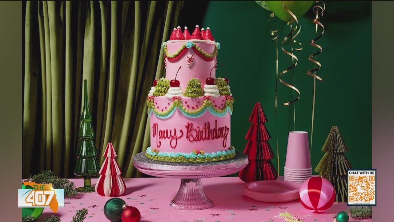 The 407 gets a taste of the Merry Birthday cake