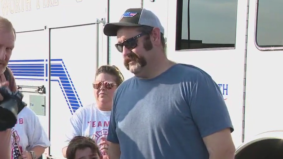 Injured Fort Worth firefighter welcomed home