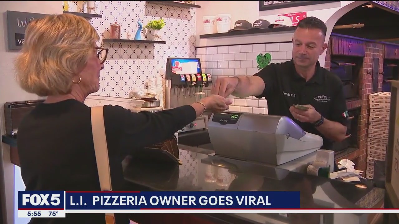 Long Island pizzeria owner goes viral over skits