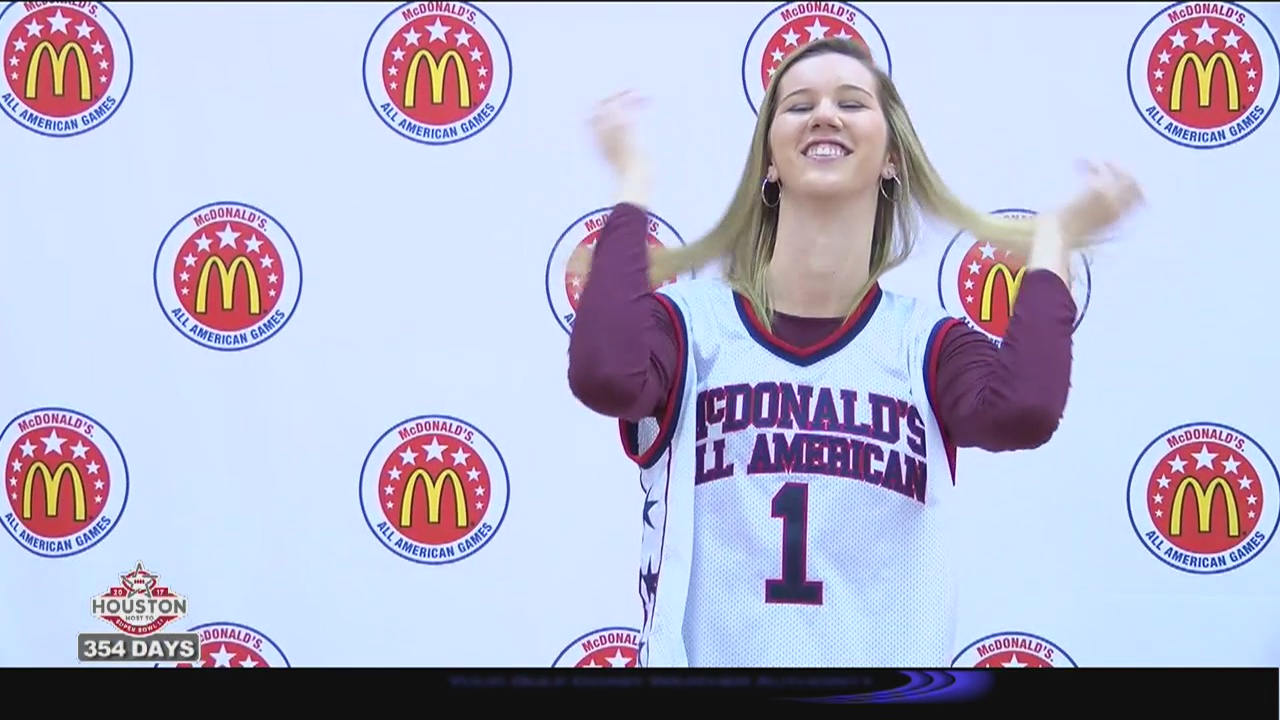 Cy Woods' Nancy Mulkey gets McDonald's All-American jersey