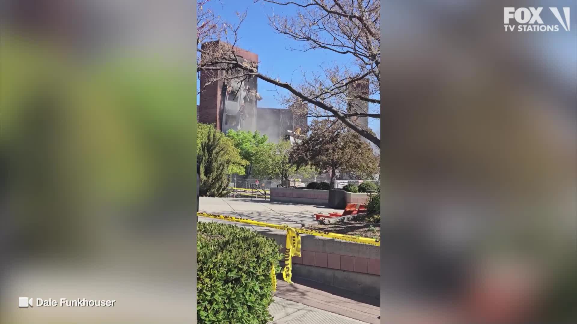 Legado Apartments demolished after apparent arson