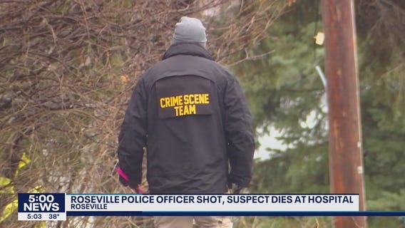 Roseville police officer shot, suspect dies at hospital