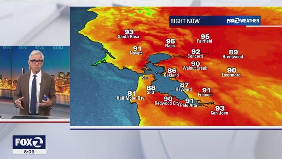 Warm weather all over the Bay Area