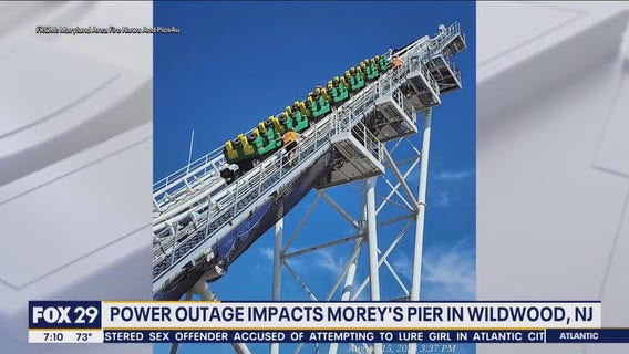 Power outage in Wildwood stands riders at Morey's Pier