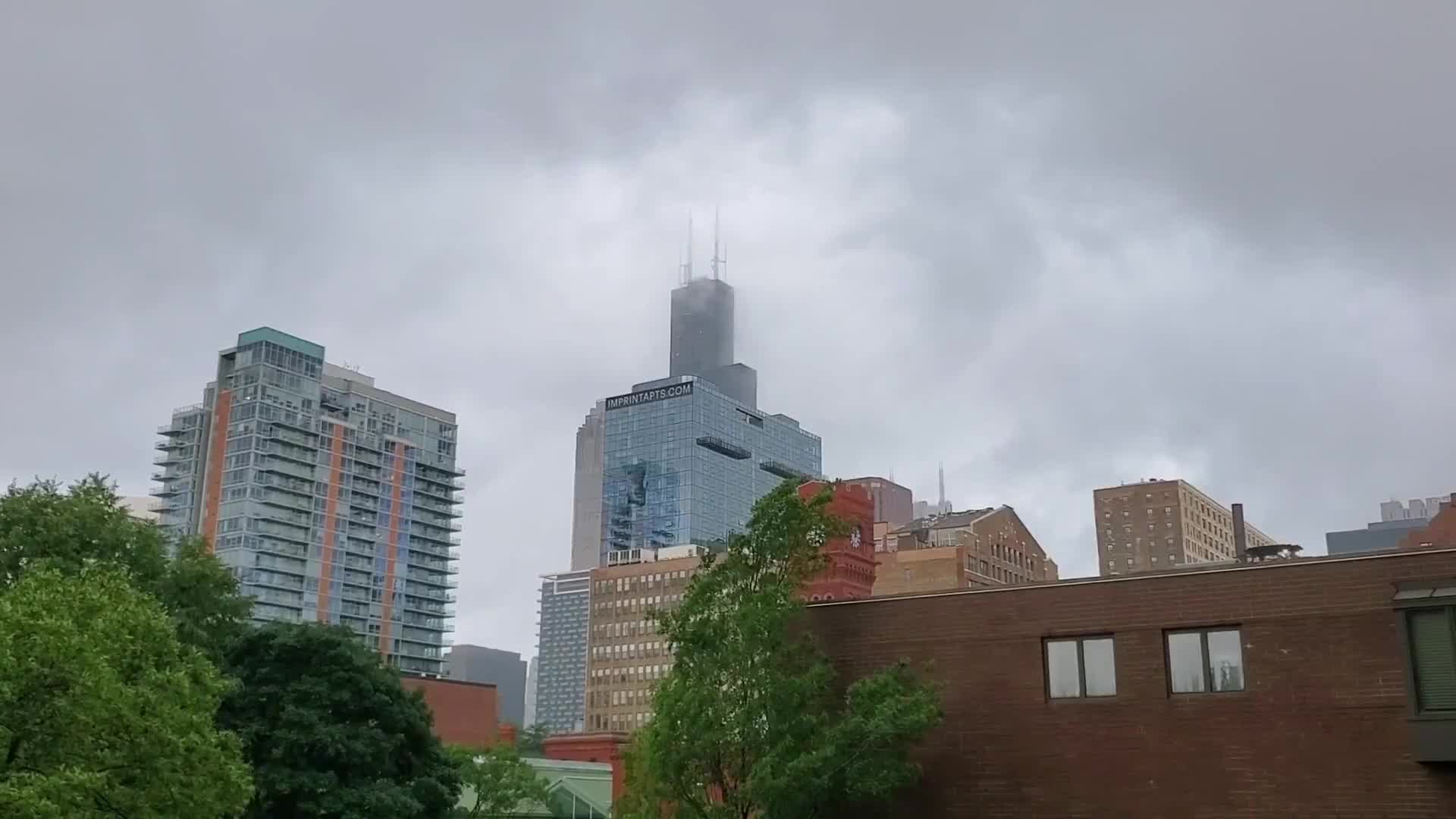 Sirens ring off in the South Loop following Tornado Warning