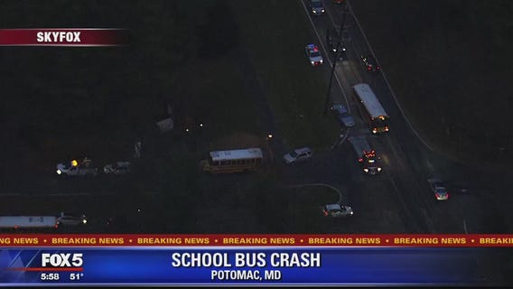 School bus, vehicle collide in Potomac