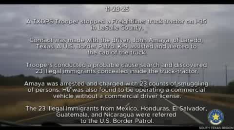 DPS Finds 23 Illegal Immigrants Stuffed Inside Truck Cab in La Salle Co.