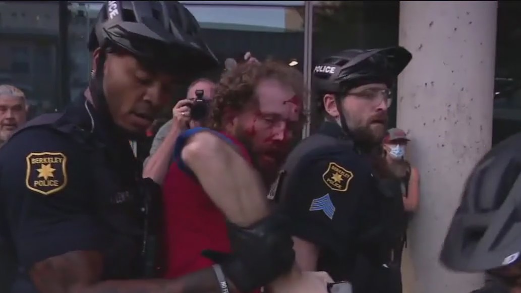 4 arrested during  protest against  Turning Point event at UC Berkeley