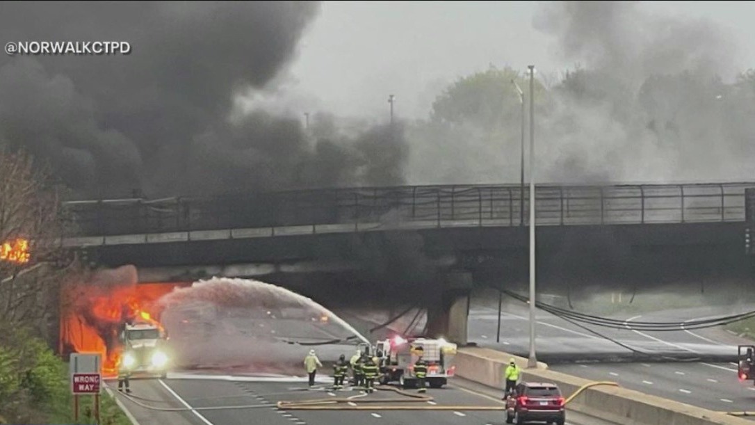 I-95 tanker fire in CT