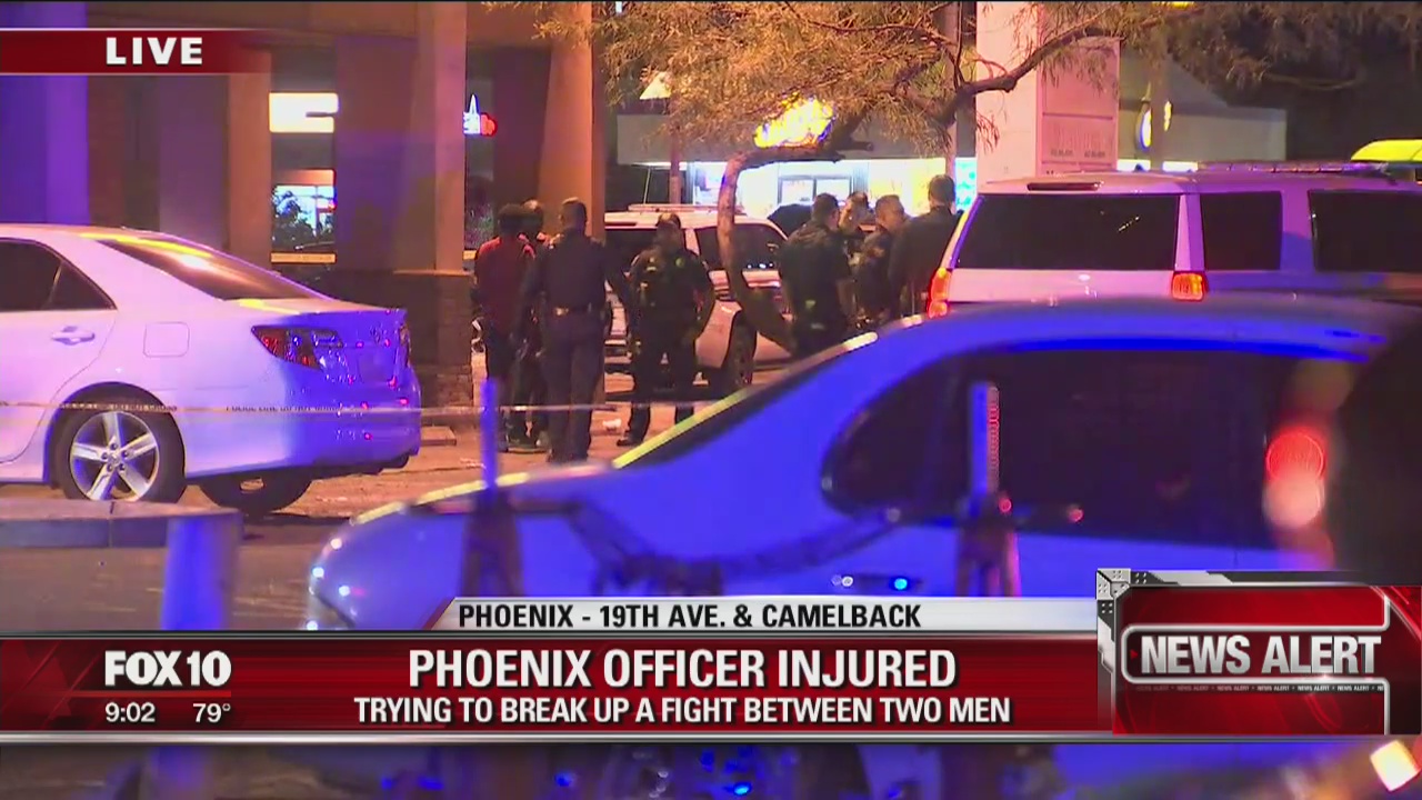Suspects in custody after Phoenix Police officer was hurt while ...