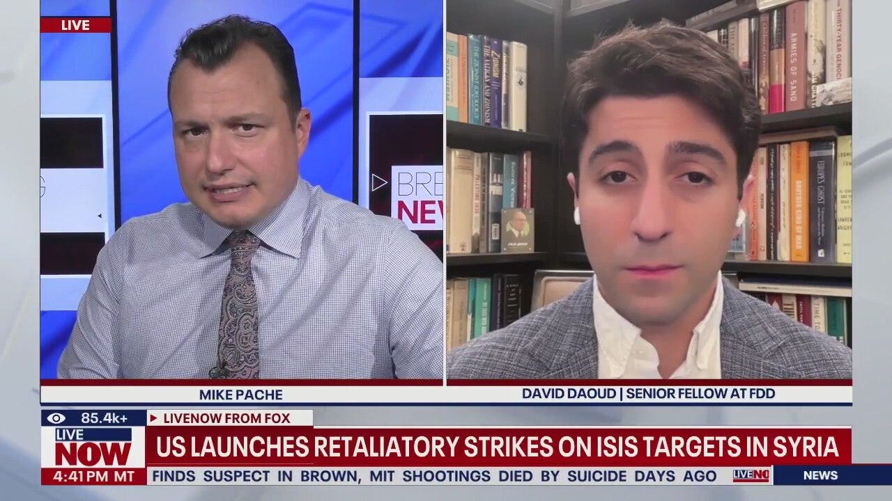 U.S. launches retaliatory  strikes on ISIS targets in Syria