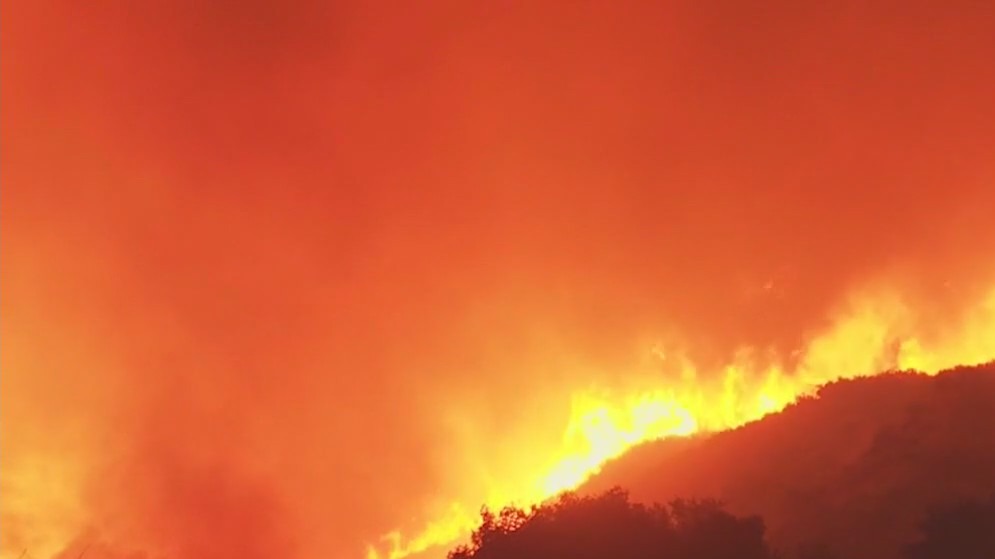 Hughes Fire grows overnight