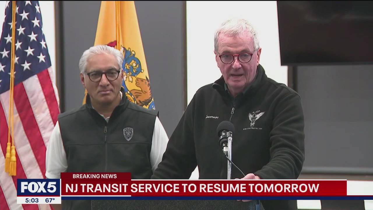 NJ Transit service resuming tomorrow