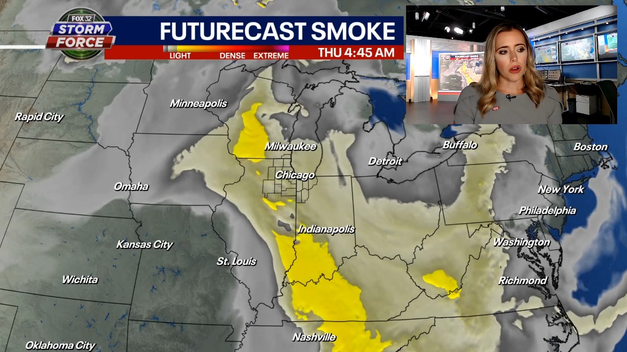 Chicago weather: Smoky air today and severe storms possible soon