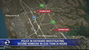 Hayward police investigating two homicides within 24-hour period