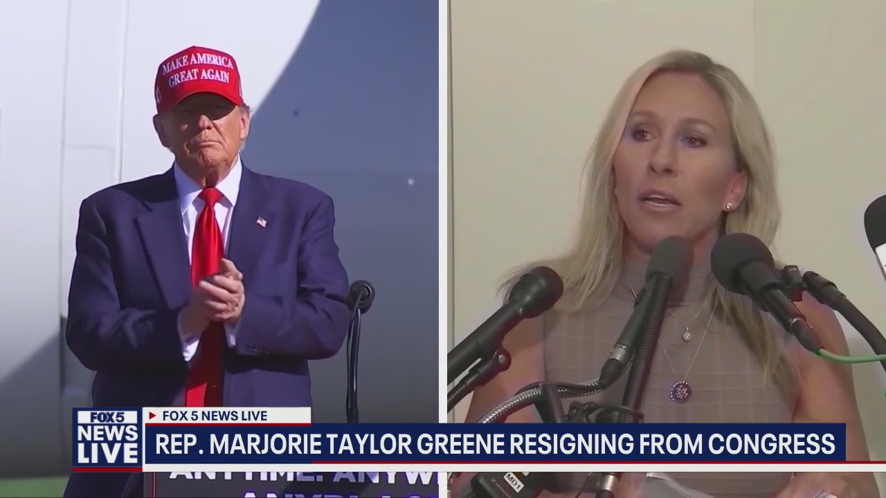 Trump reacts to Marjorie Taylor Greene's resignation