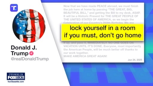 Trump: No vacation until 'Big Beautiful Bill' passes