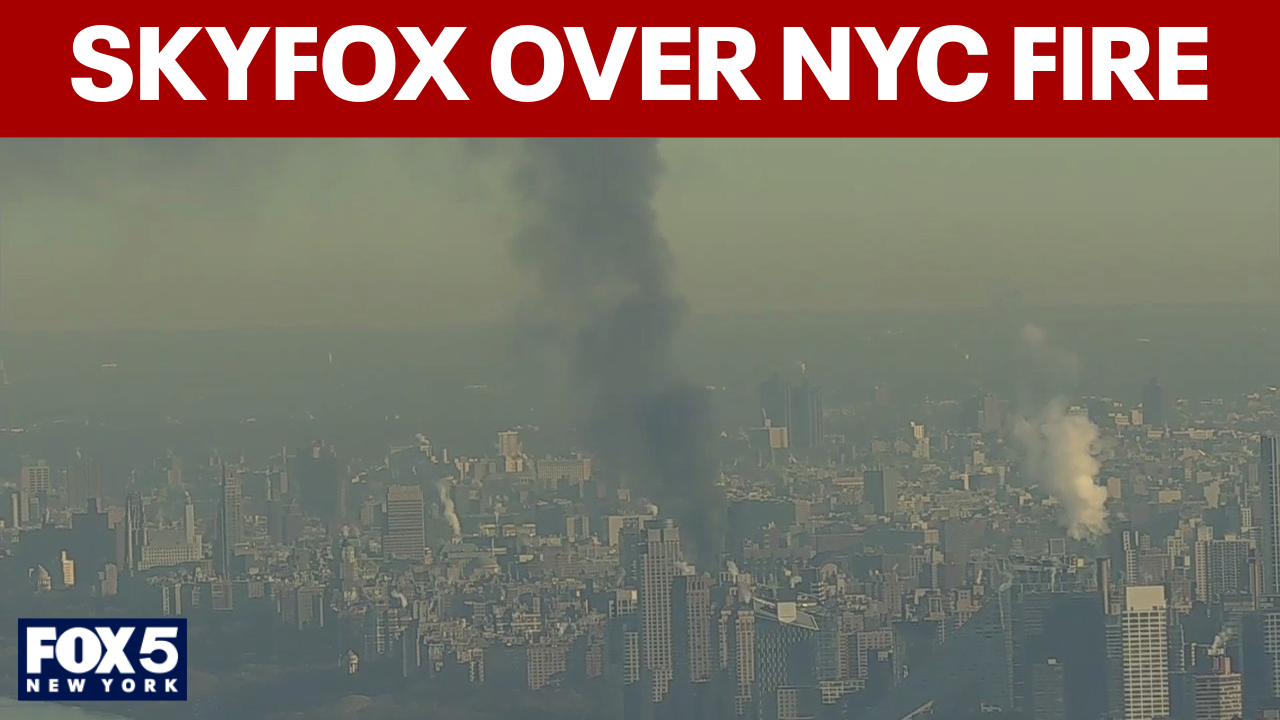VIDEO: SkyFOX over Upper West Side building fire
